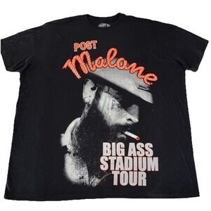 Post Malone T Shirt Dress One Size Black Big Ass Stadium Tour 2025 Oversized NEW